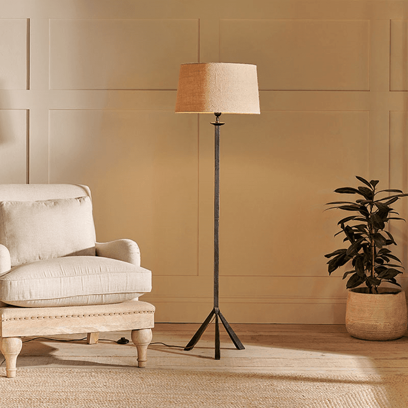 Sahhil Tripod Floor Lamp, H138cm, Antique Bronze