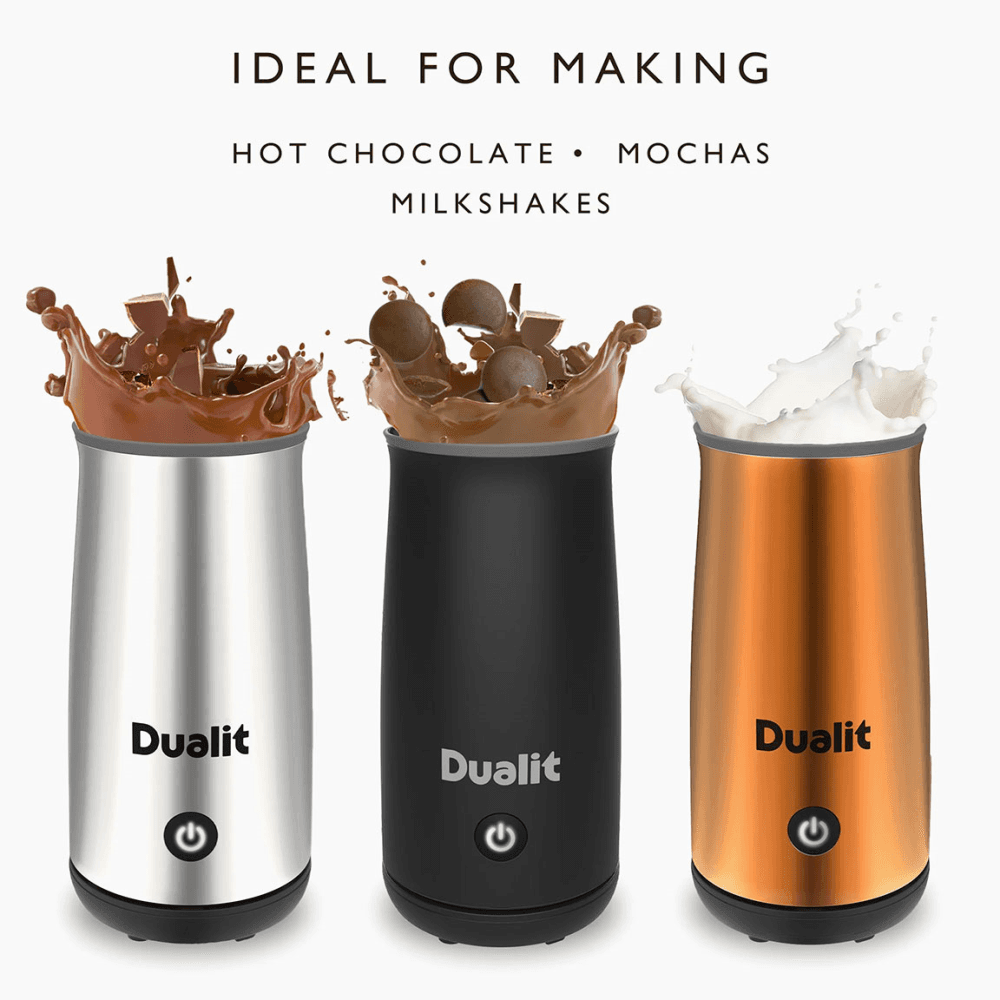 Handheld Milk Frother, Chrome