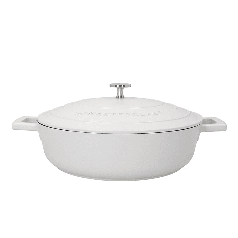 Shallow Casserole Dish, 4L, Cream