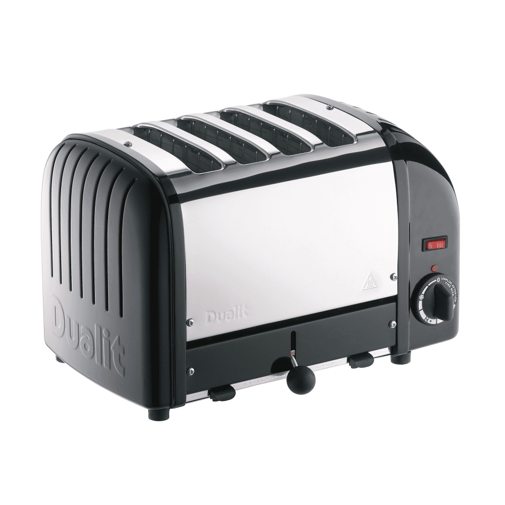 Classic Vario 4 Slot Toaster, Black