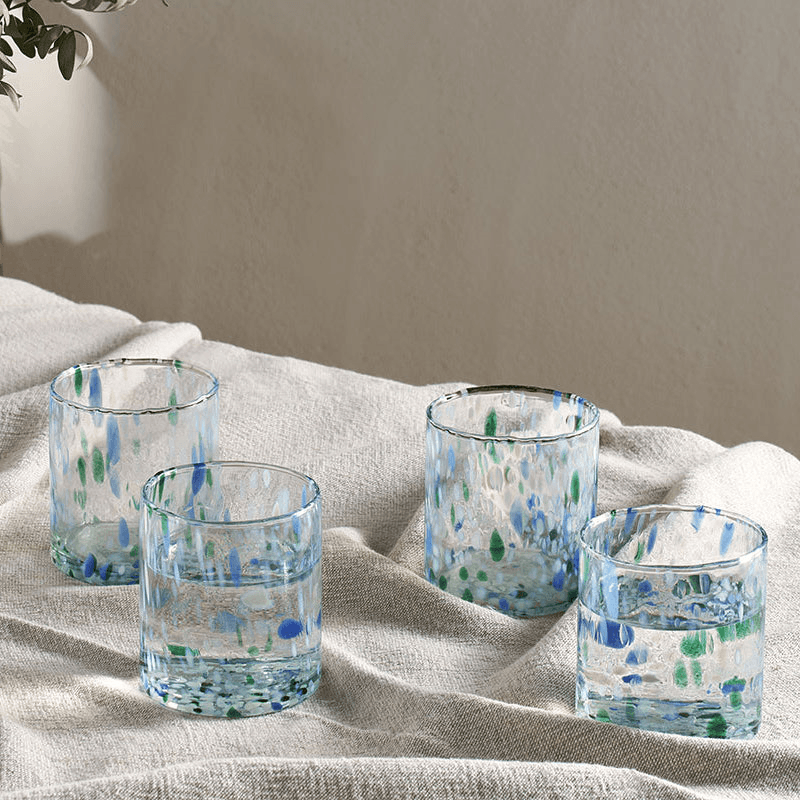 Taja Set of 4 Tumblers, 325ml, Sea Blue