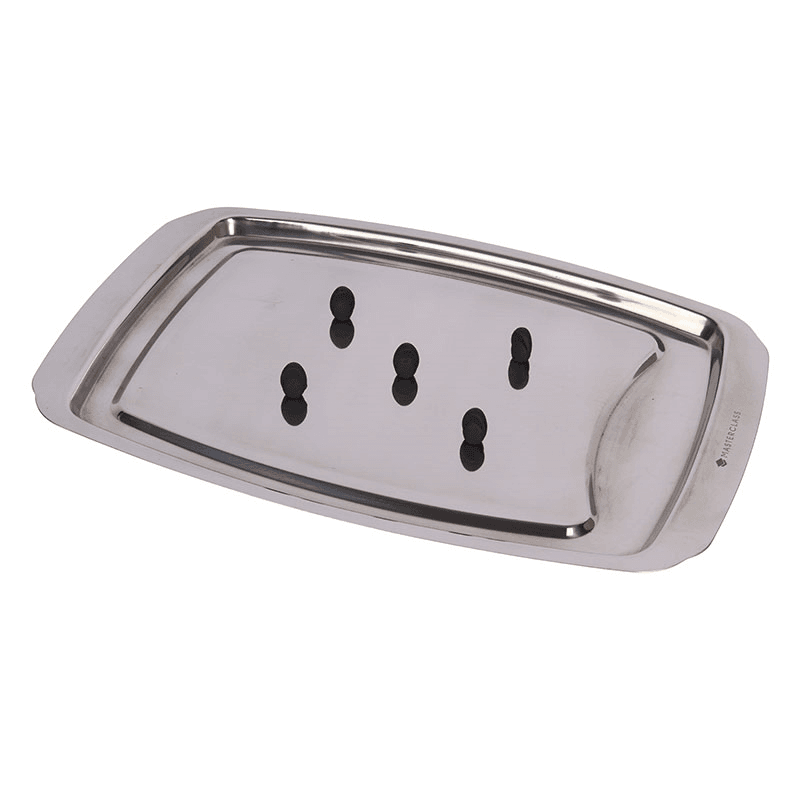 Spiked carving tray, 37 x 28cm, stainless steel