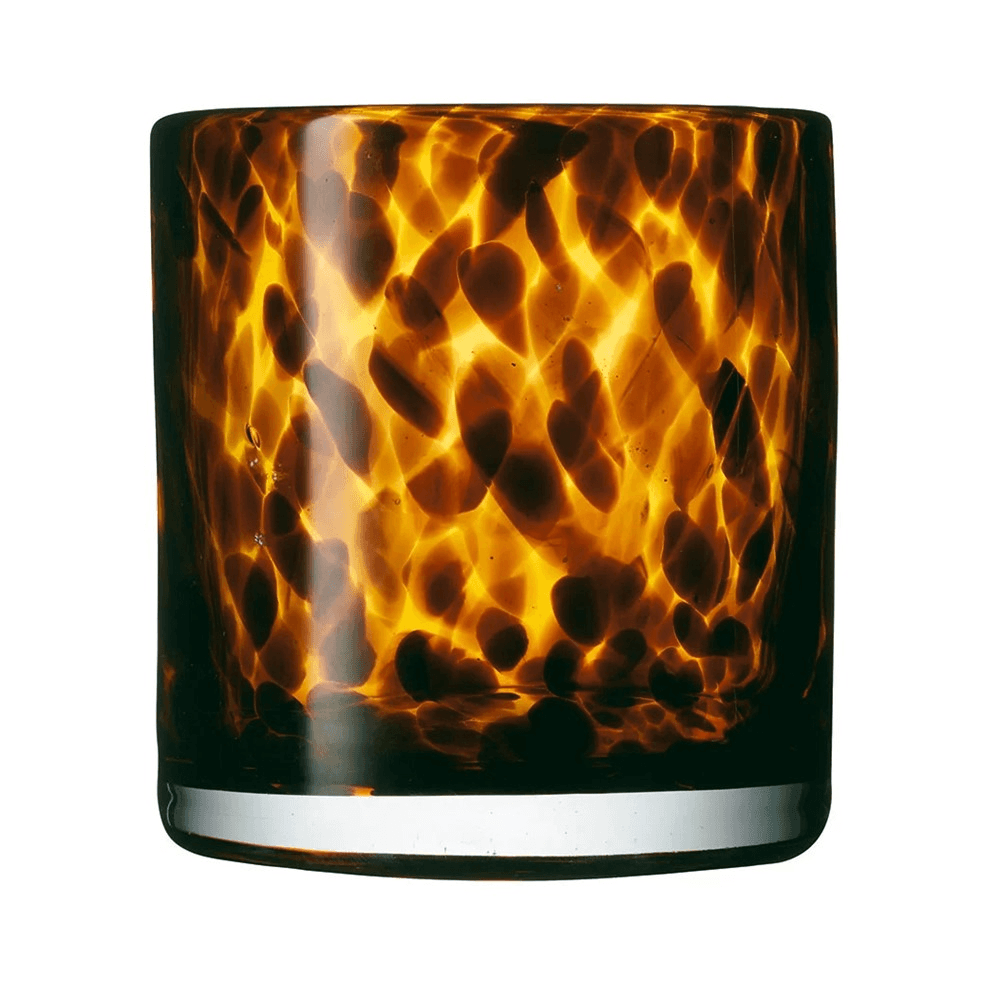 Tortoiseshell Candle holder, D11 x H10cm