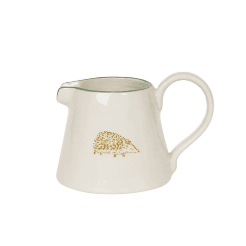 Image showing the Hedgehogs Stoneware Mini Jiug, 150ml, Cream product.