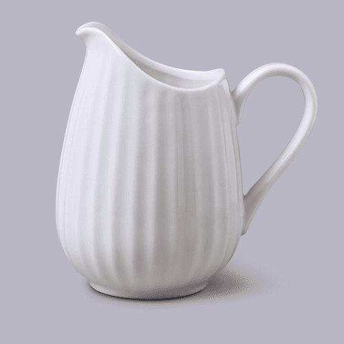 Image showing the Fluted Jug, 500ml, White product.
