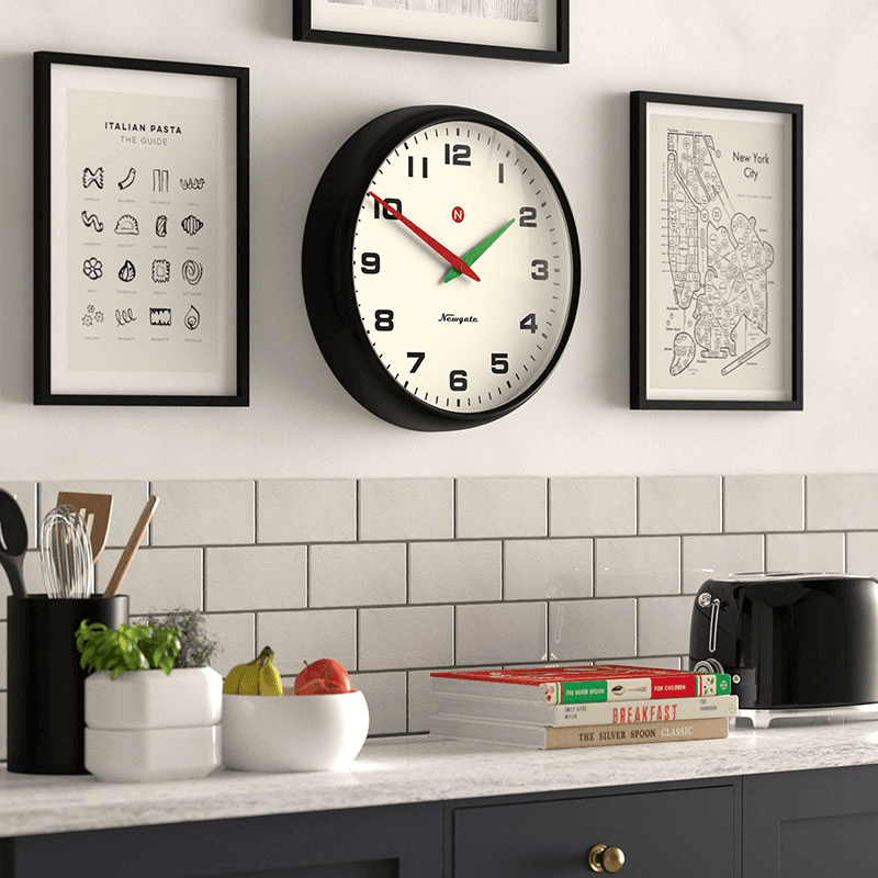 Superstore Wall Clock, 40cm, Black