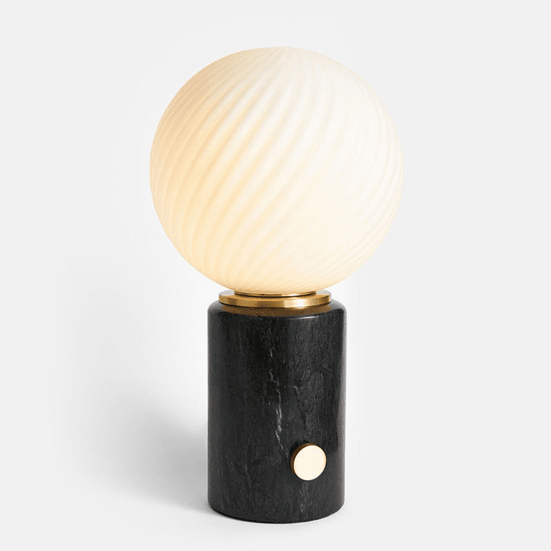 Swirl Table Lamp, H33cm, Green