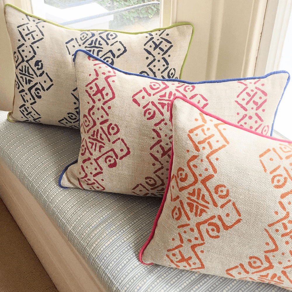 Mali Cushion, 35 x 50cm, Ruby