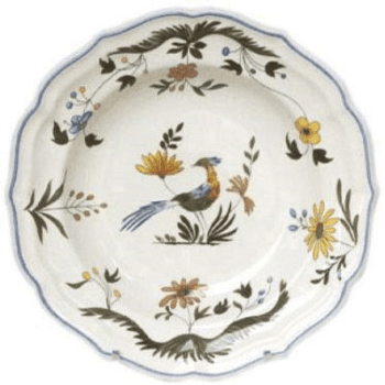 Image showing the Gien- Oiseaux de Paradis, Soup Plate, Set of 4 product.