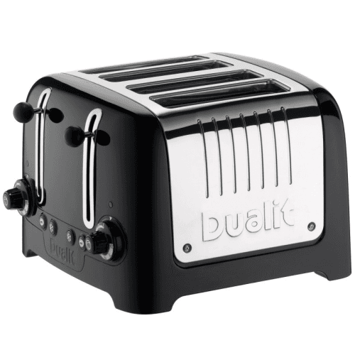 Image showing the Lite 4 slot toaster, Black product.