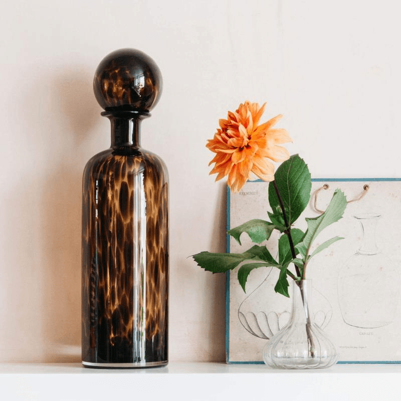 Bottle, H40cm, Tortoiseshell