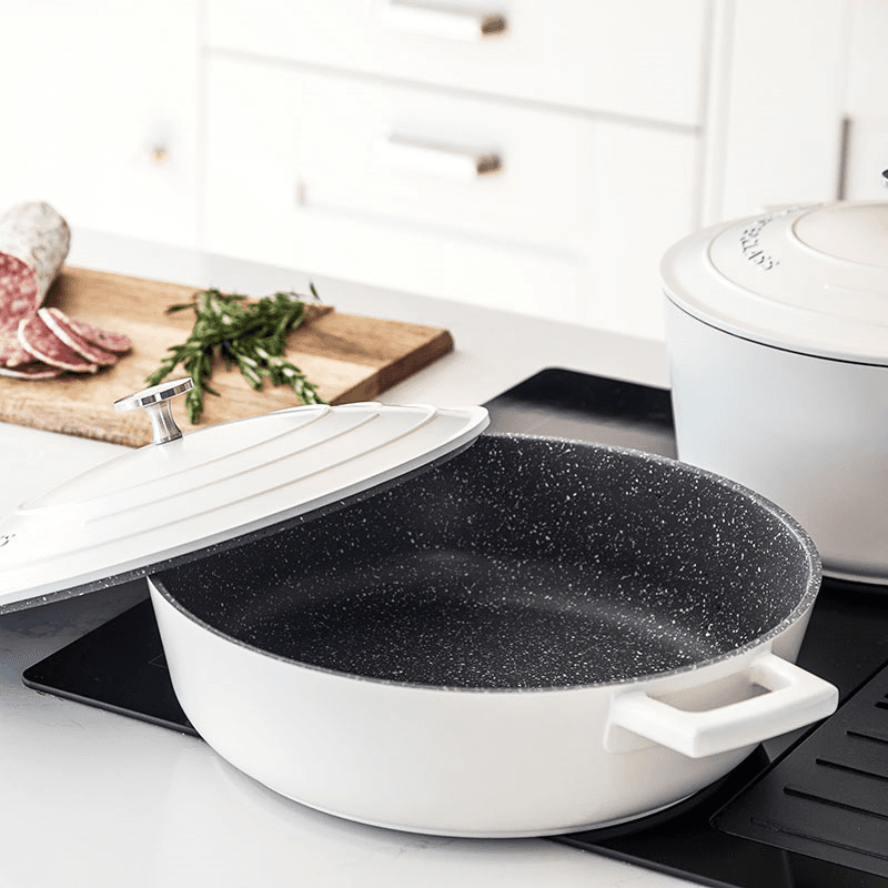 Shallow Casserole Dish, 4L, Cream