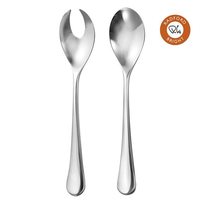 Radford Bright Salad Servers, Stainless Steel