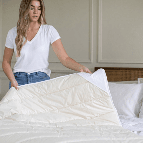 Image showing the Winter Organic Wool Duvet 13.5 Tog, Super King, Ecru product.