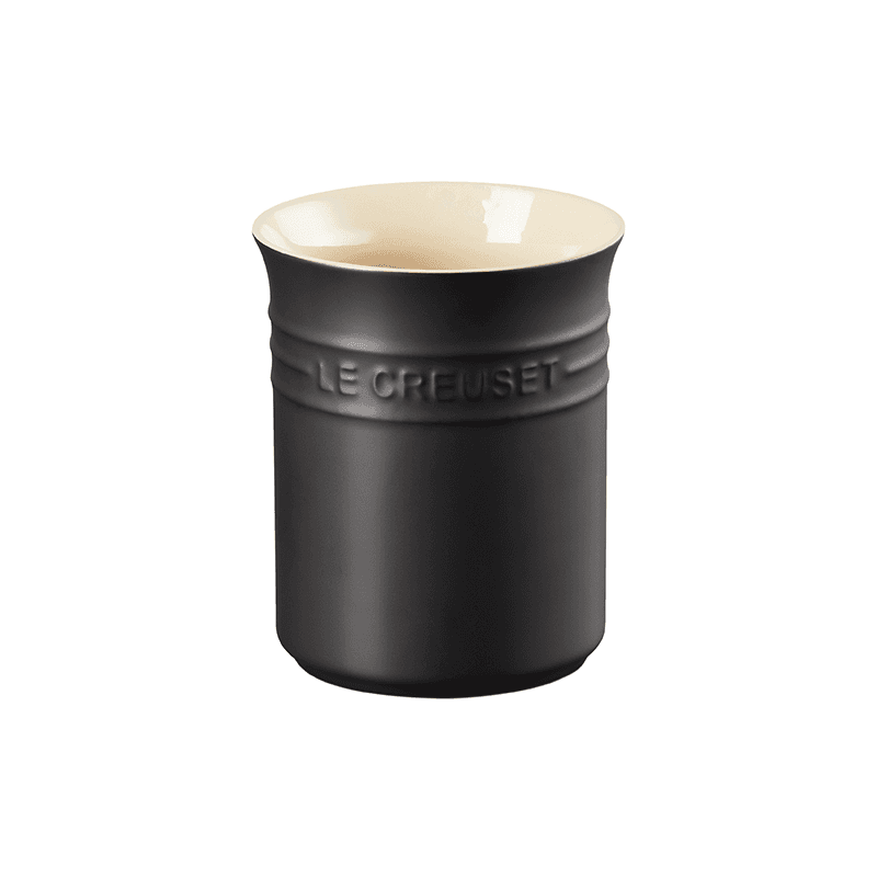 Small utensil jar, 15 x 10cm - 1.1 litre, Satin Black