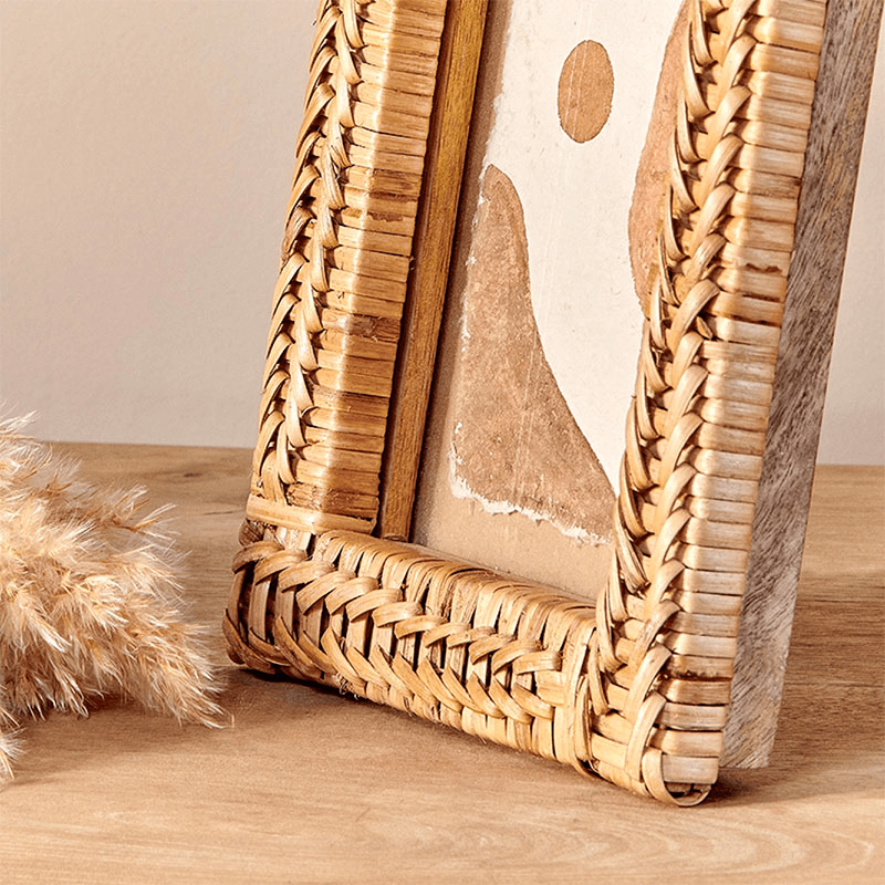 Yanis Rattan Photo Frame, 5 x 7", Natural
