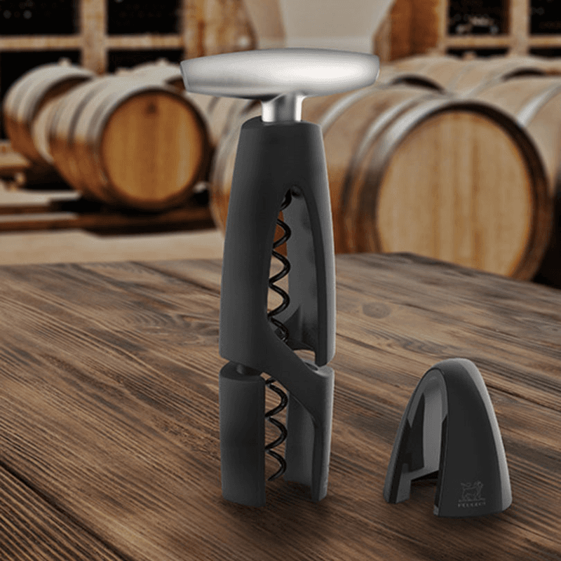 Altar Corkscrew with Foil-Cutter, 17cm, Black
