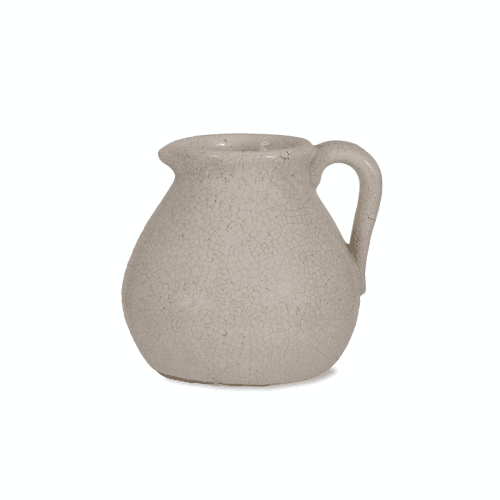 Image showing the Ravello Ceramic flower jug, White product.