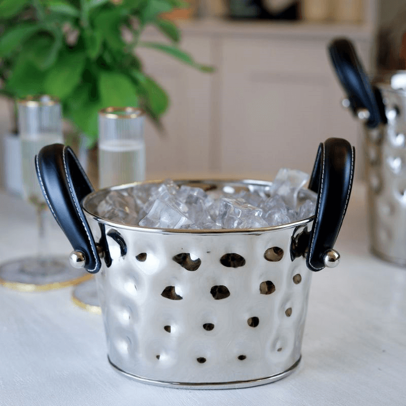 Polo Ice Bucket, L22 x W19 x H24cm, Silver