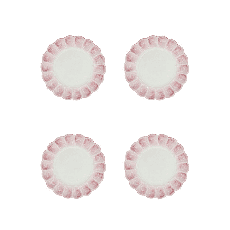 Lido Set of 4 Side Plates, D21.5cm, Pink
