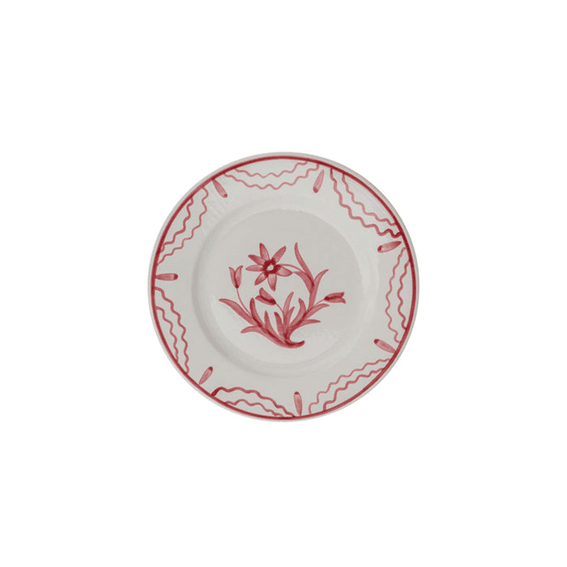 Plate, Summer Flower, Pink, Medium, 23cm