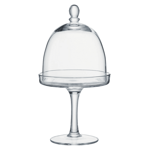 Image showing the Serve Glass Dome and Stand, D15cm, Clear product.