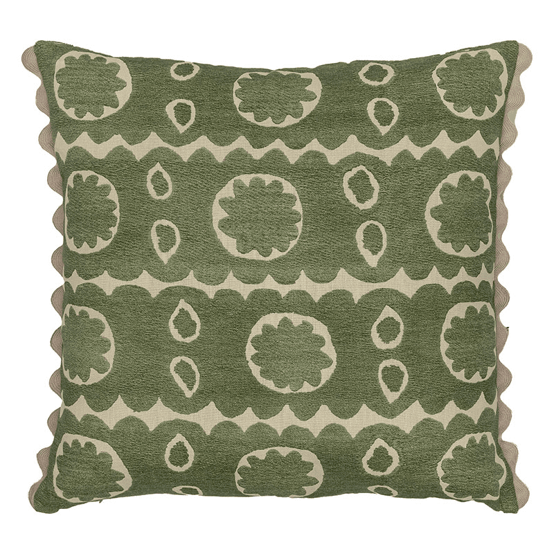 Osborne Cushion, 57 x 57cm, Green