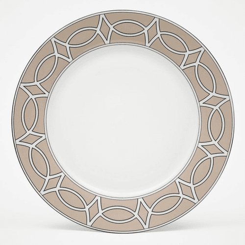 Image showing the Loop Set of 2 Dinner Plate, D26cm, Truffle product.