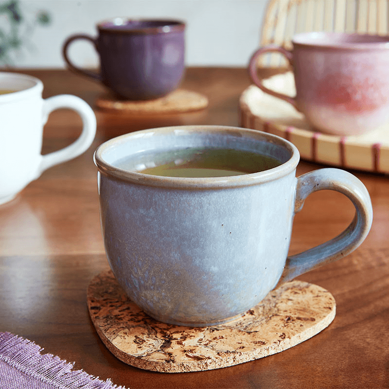 Minerals Set of 4 Mugs, 300ml, Aqua
