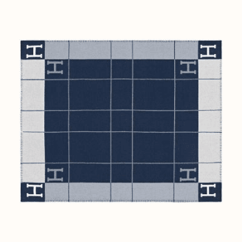 Throw Blanket, Avalon III, Navy, 135cm x 170cm