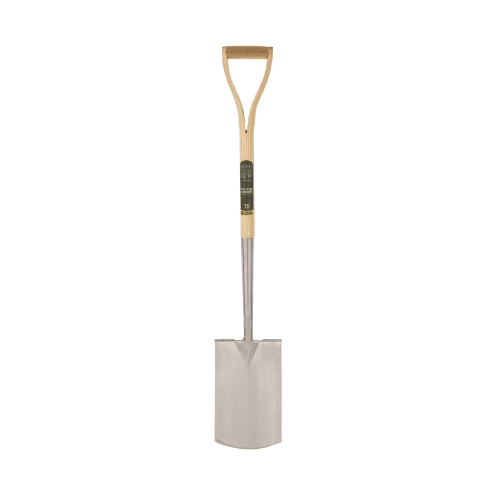 Treaded digging spade, H106.5 x W19.5cm, Natural/Silver