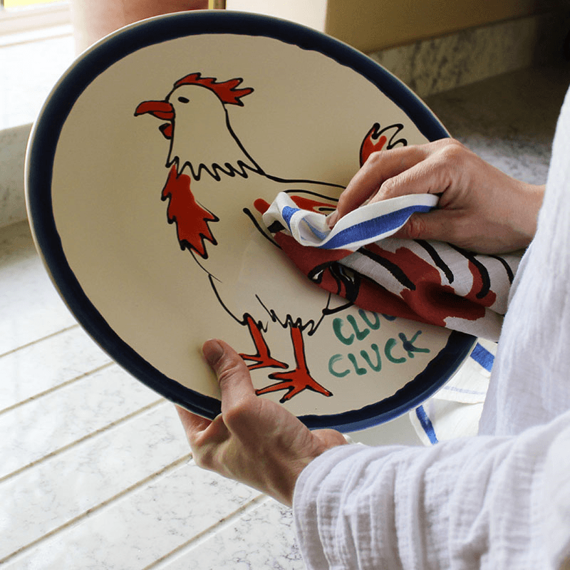 Cluck Cluck Plate, D35cm, Multi