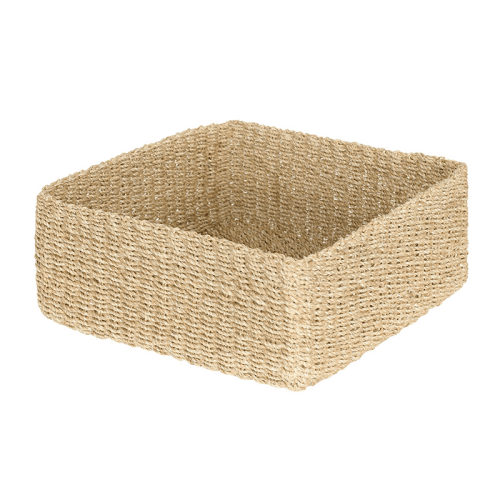 Image showing the Abaca Square Storage Basket, Medium, Natural product.