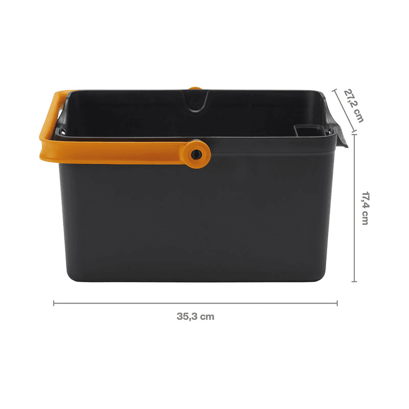 Urban Gardening Tool Box, H17.5 x L34.9 x W31.4cm, Black and Orange