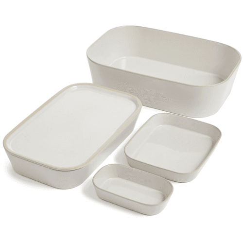 Image showing the Urban Dining 5 Piece Cook and Serve Set, White product.
