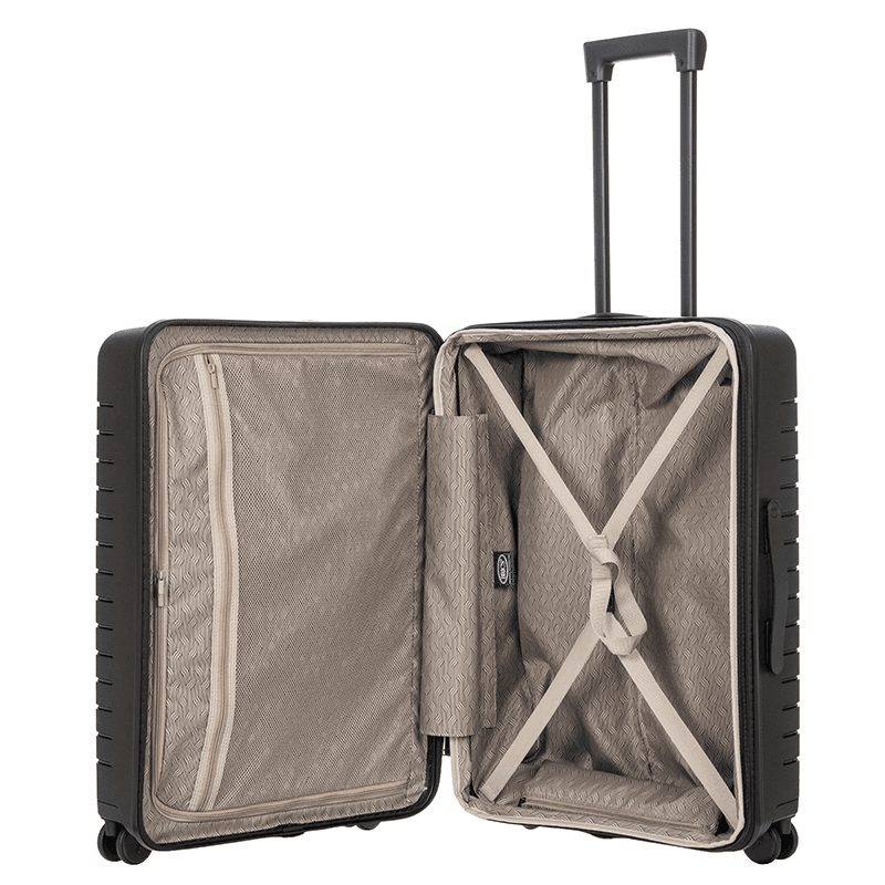 Ulisse Expandable Suitcase, H71 x W28 x L49cm, Black