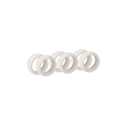 Image showing the Nordic Set of 6 Napkin Rings, D4.5cm, Vanilla product.