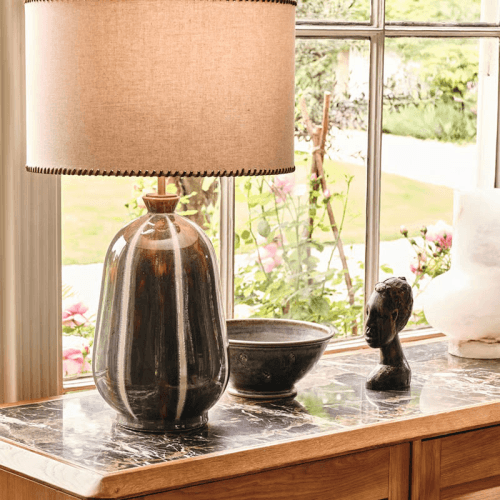 Image showing the Sadie Table Lamp, H64.5cm, Blue product.