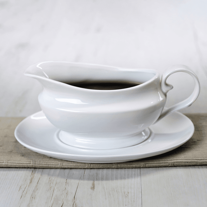 Gravy Boat with Saucer, 500ml, White