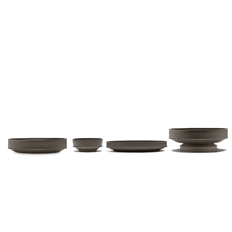 Dune Raised Bowl, D41cm, Slate