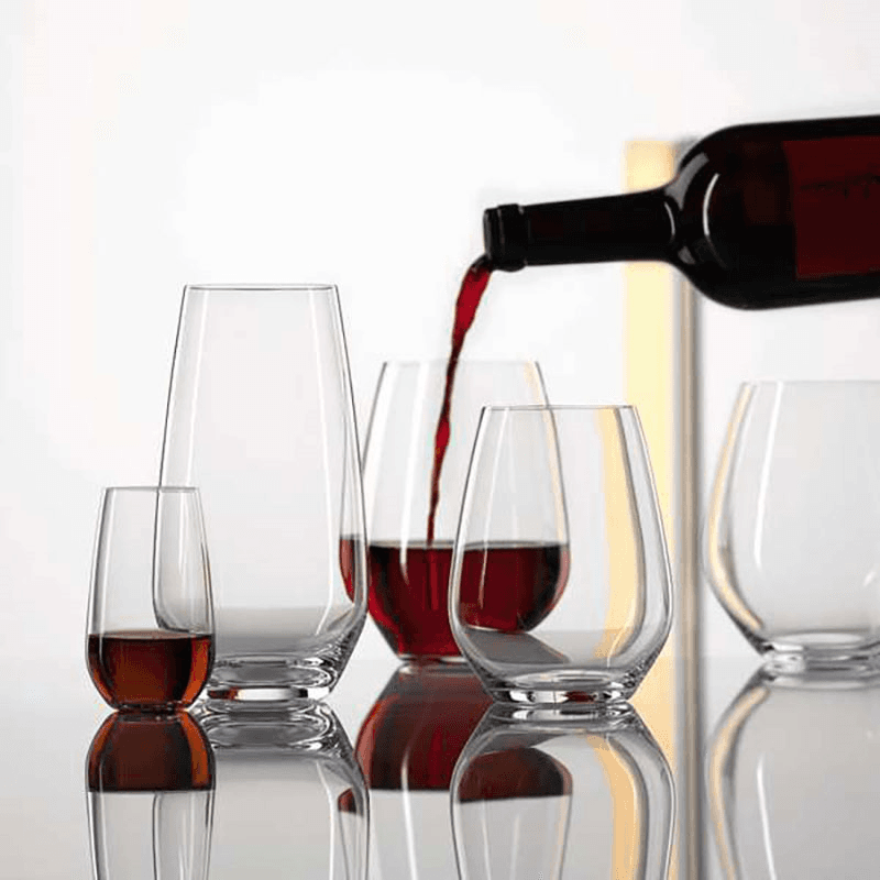 Authentis Casual Set of 4 All Purpose Tumblers, 460ml, Clear