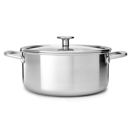 Image showing the MultiPly Stainless Steel Casserole with Lid, 20cm, Silver product.