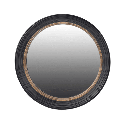 Image showing the Convex mirror, 85cm, Black & Gold product.