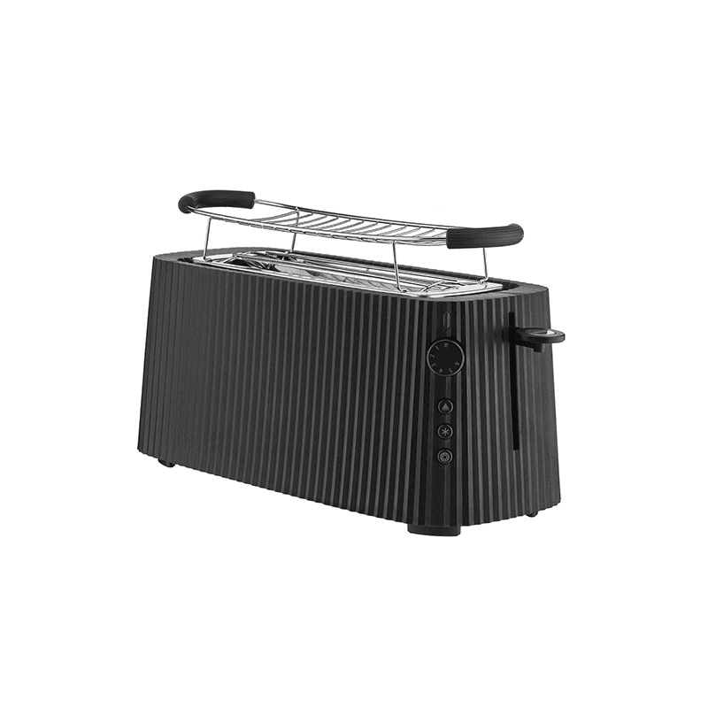Plisse 4 Slice Toaster, L46.5 x W25 x H18.5cm, Black