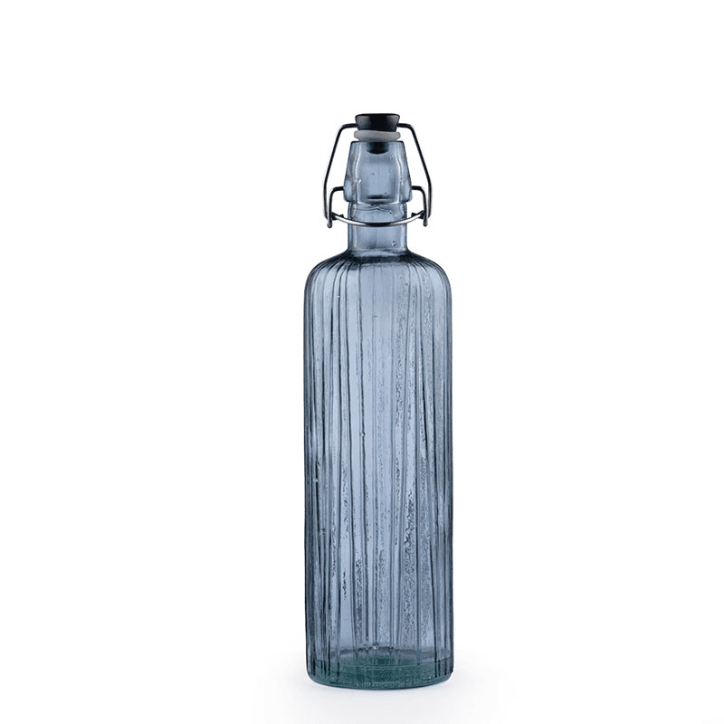 Kusintha Glass Water Bottle, 750ml, Blue