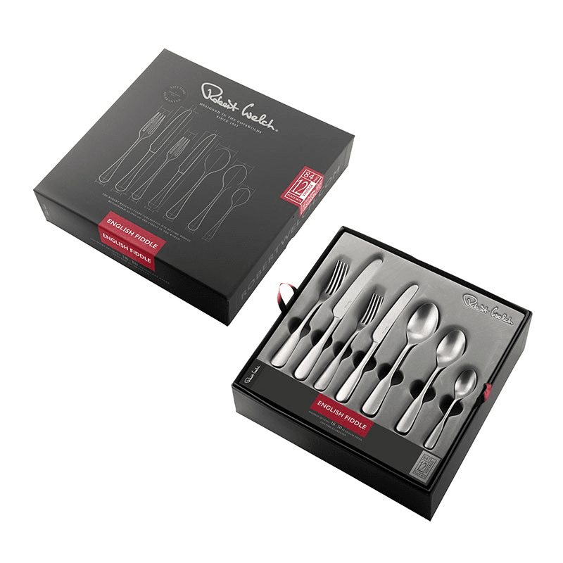 Fiddle Vintage 84 Piece Cutlery Set, Stainless Steel