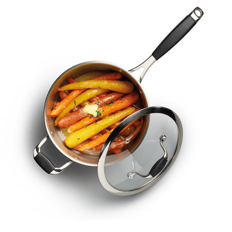 Five piece deluxe cookware set, Non-Stick Stainless Steel