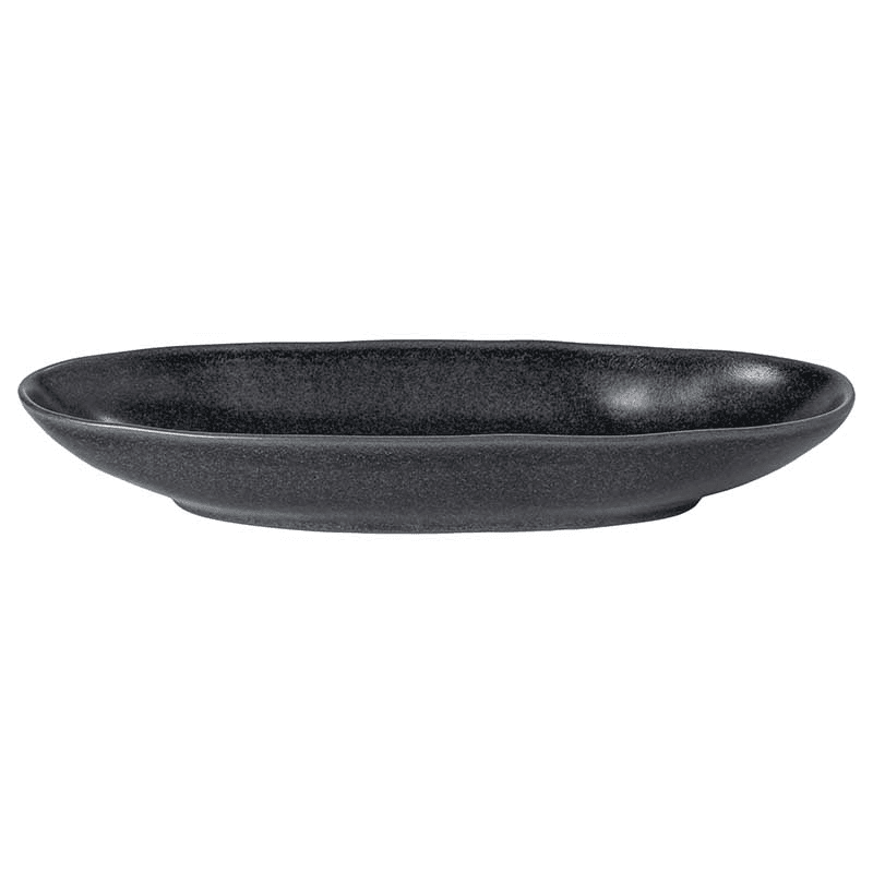 Livia Oval Platter, D41cm, Matte Black