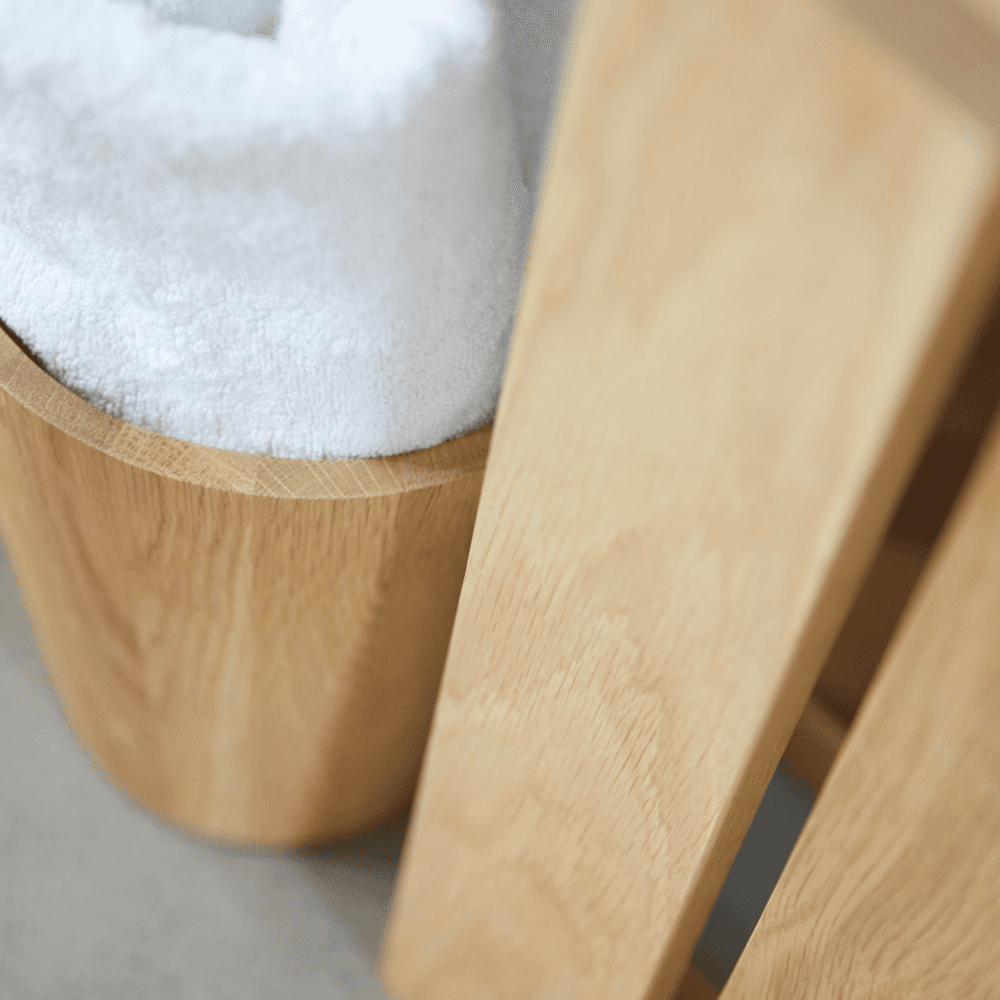 Mezza Bin, H26 x D20cm, Oak