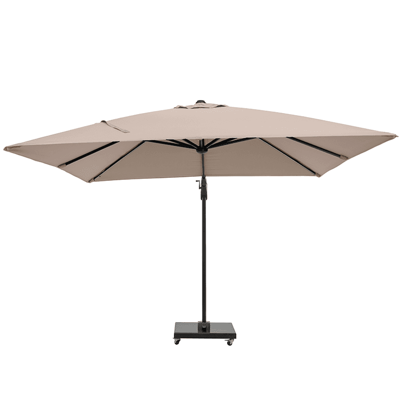 Glow Challenger T2 Sqaure Parasol, 3m, Taupe